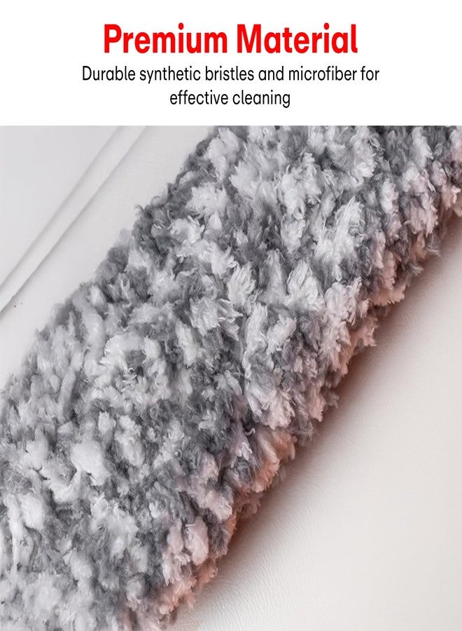 PRIME PICK منفضة غبار فائقة النعومة من الألياف الدقيقة من برايم بيك للمنزل والسيارة | قطعة قماش رمادية قابلة لإعادة الاستخدام من الألياف الدقيقة لتنظيف الأثاث والرفوف ولوحة القيادة والأجهزة الإلكترونية والزجاج وداخلية السيارة - Image 3